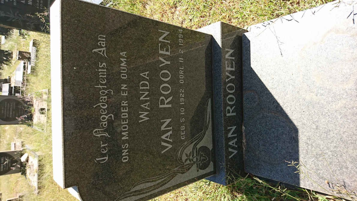 ROOYEN Wanda, van 1922-1994