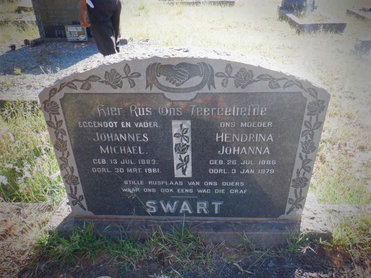 SWART Johannes Michael 1883-1961 &amp; Hendrina Johanna 1886-1979