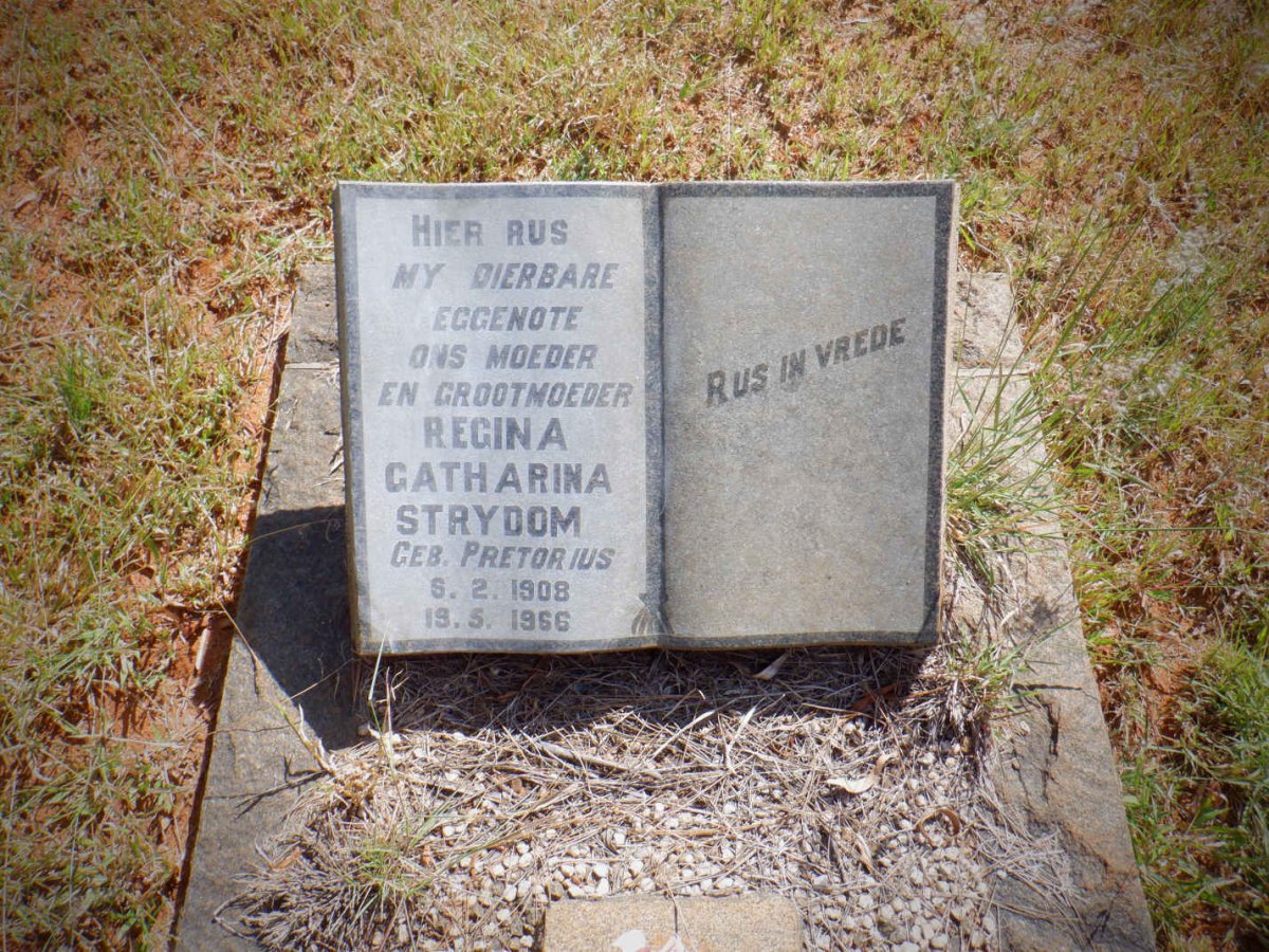 STRYDOM Regina Catharina nee PRETORIUS 1908-1966