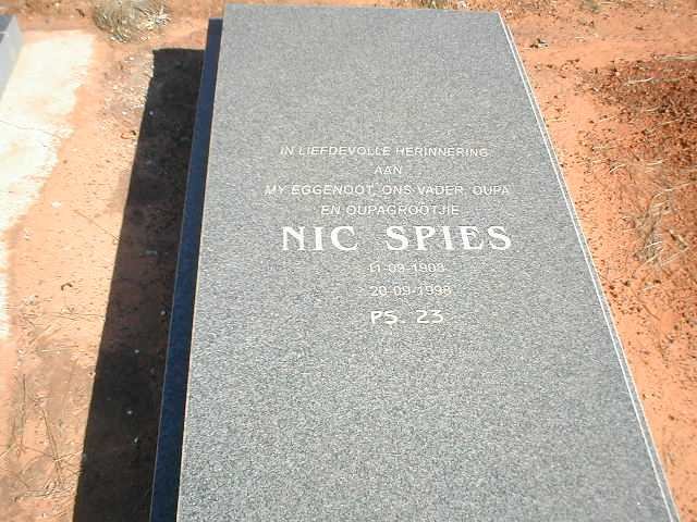 SPIES Nic 1908-1998