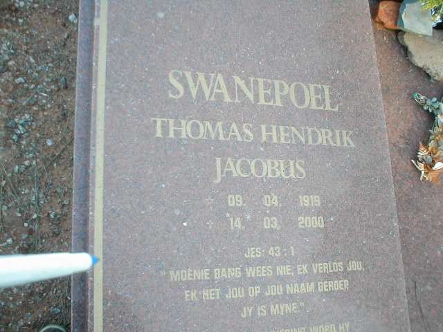 SWANEPOEL Thomas Hendrik Jacobus 1919-2000