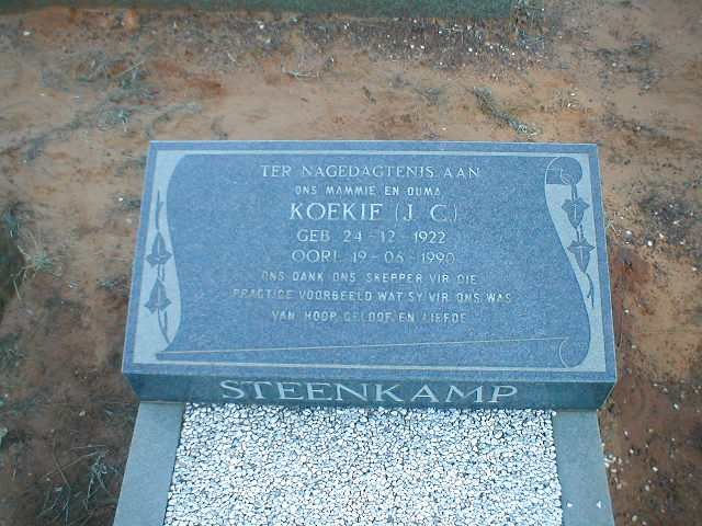 STEENKAMP J.C. 1922-1990