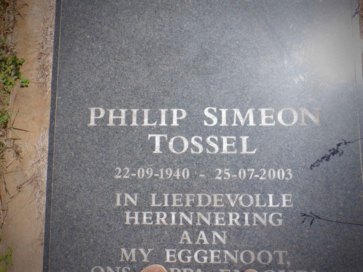 TOSSEL Philip Simeon 1940-2003