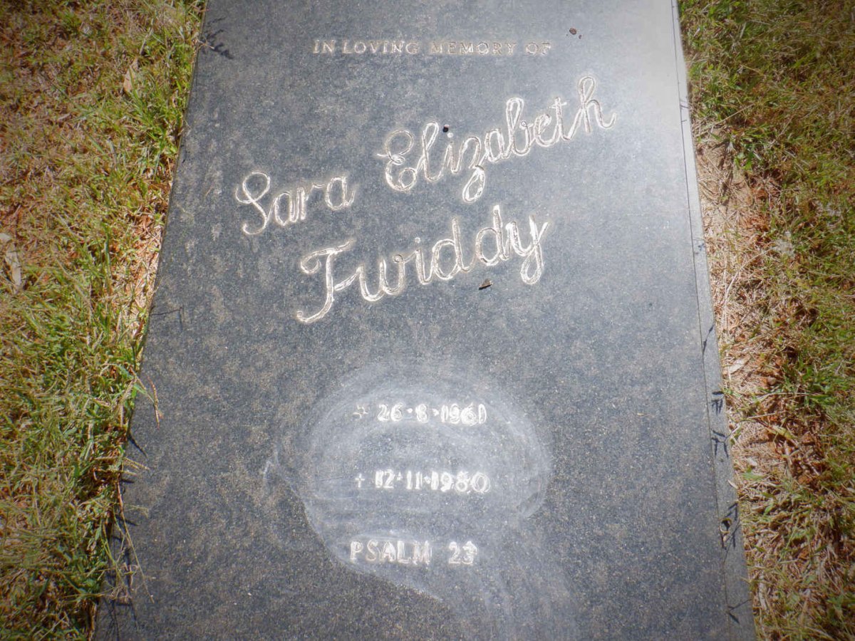 TWIDDY Sara Elizabeth 1961-1980