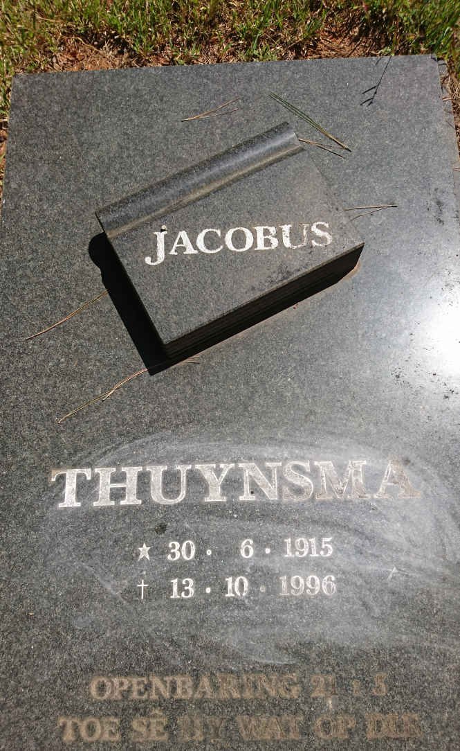 THUYNSMA Jacobus 1915-1996 &amp; Cornelia 1922-