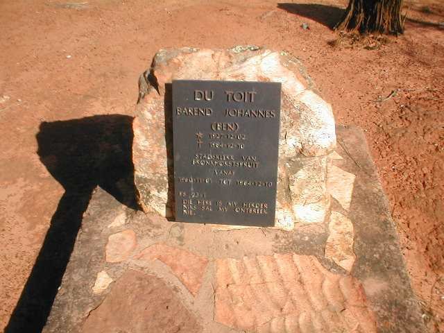 TOIT Barend Johannes, du 1927-1984