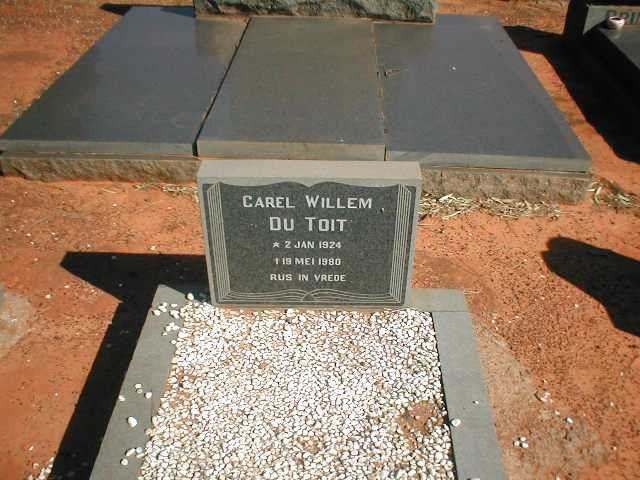 TOIT Carel Willem, du 1924-1980
