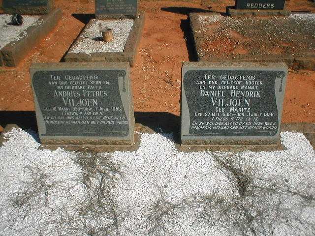 VILJOEN Andries Petrus 1933-1956 &amp; Daniel Hendrik MARITZ 1936-1956