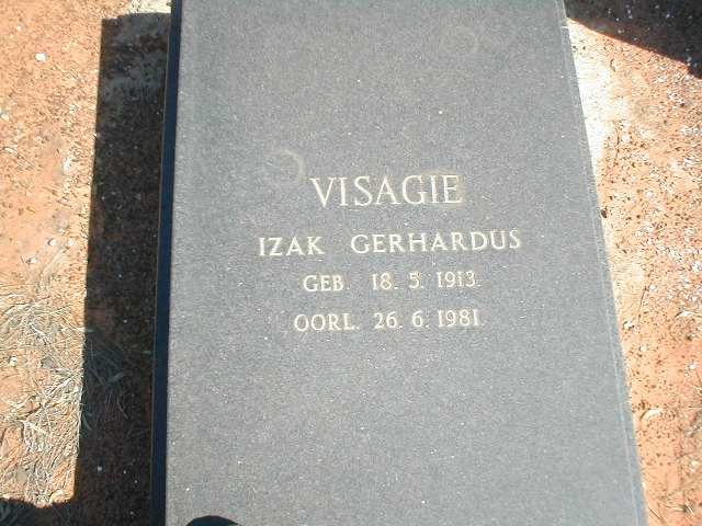VISAGIE Izak Gerhardus 1913-1981