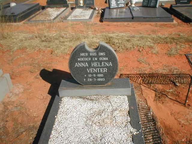 VENTER Anna Helena 1910-1993