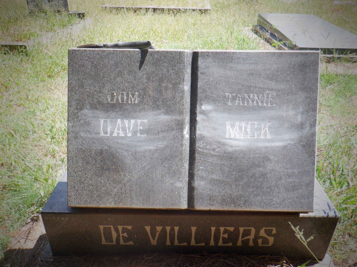VILLIERS Dave, de &amp; Mick