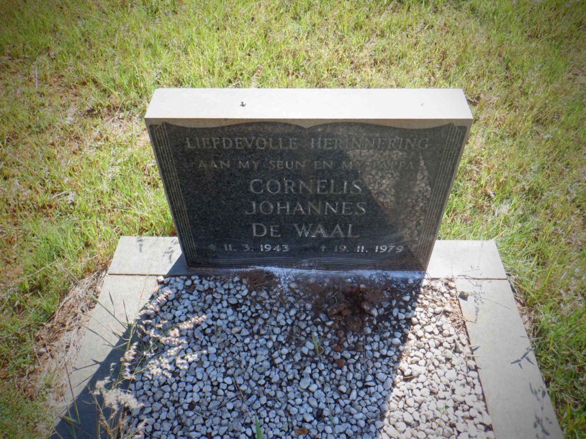 WAAL Cornelis Johannes, de 1943-1979