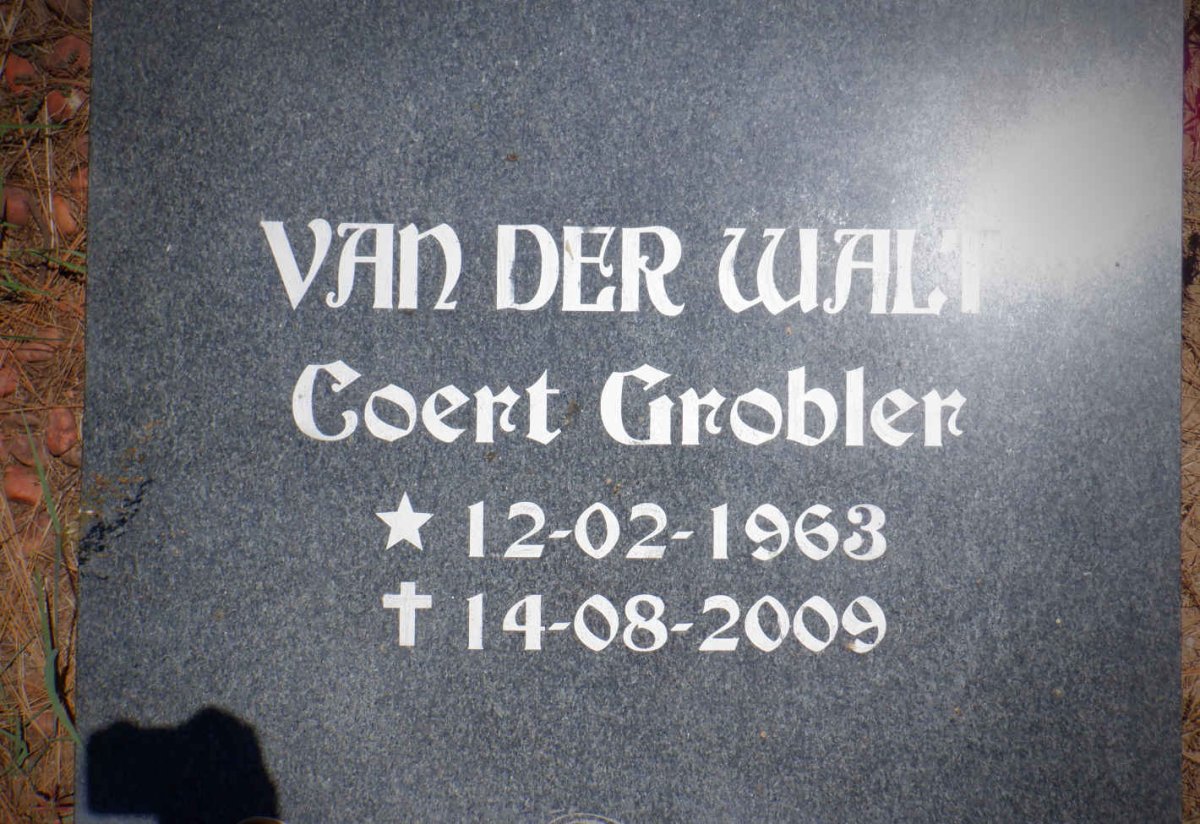 WALT Coert Grobler, van der 1963-2009