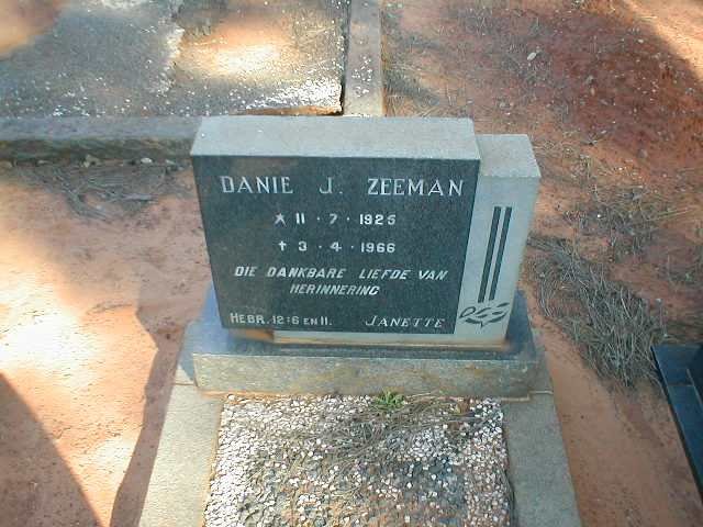 ZEEMAN Danie J. 1925-1966