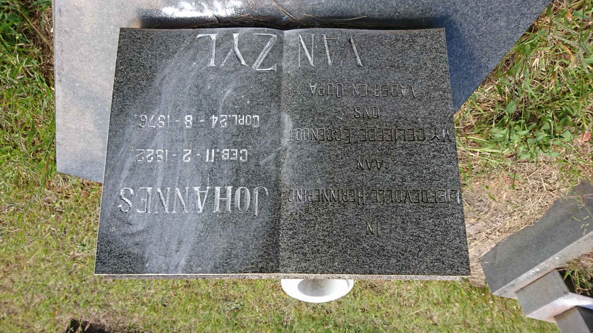 ZYL Johannes, van 1922-1976