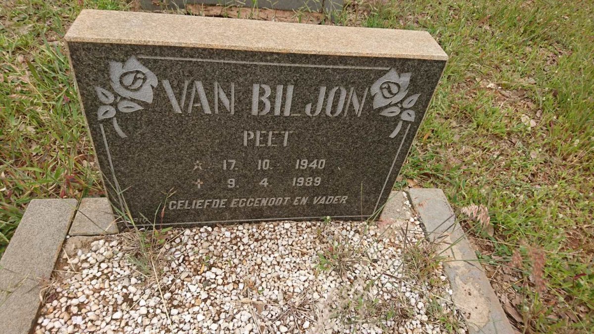 BILJON Peet, van 1940-1989