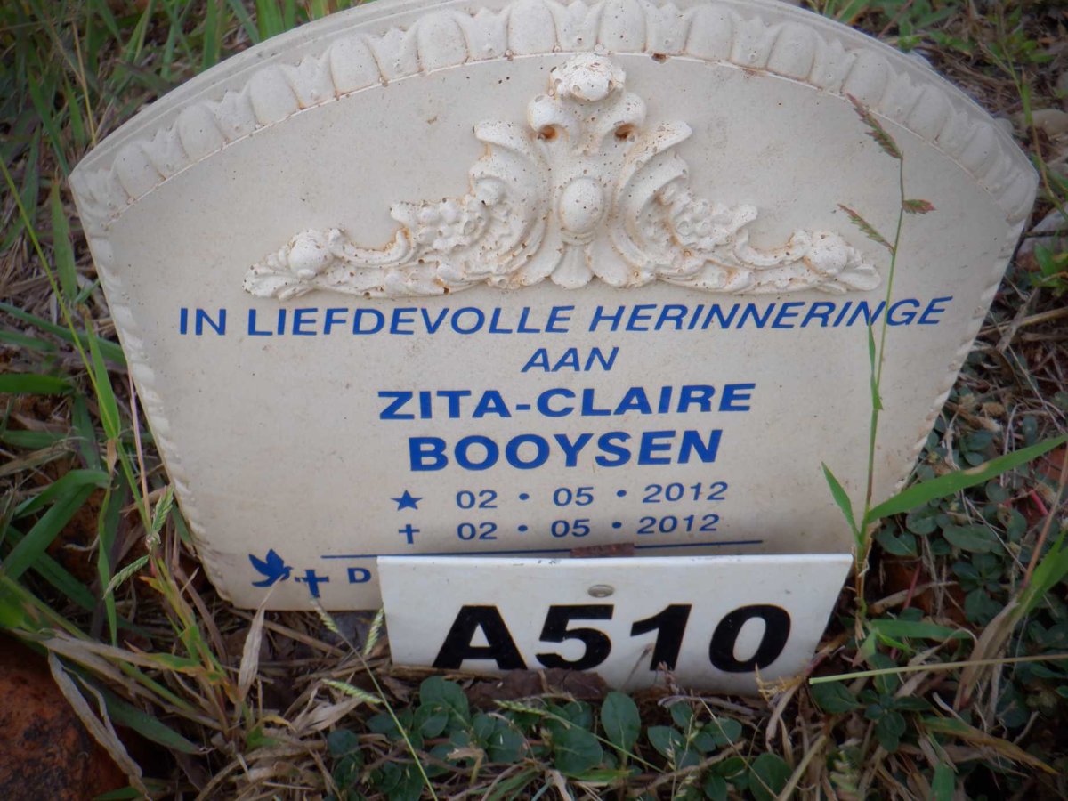 BOOYSEN Zita-Claire 2012-2012
