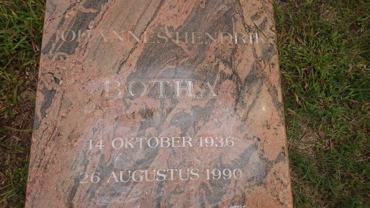 BOTHA Louis Johannes Hendrik 1936-1990