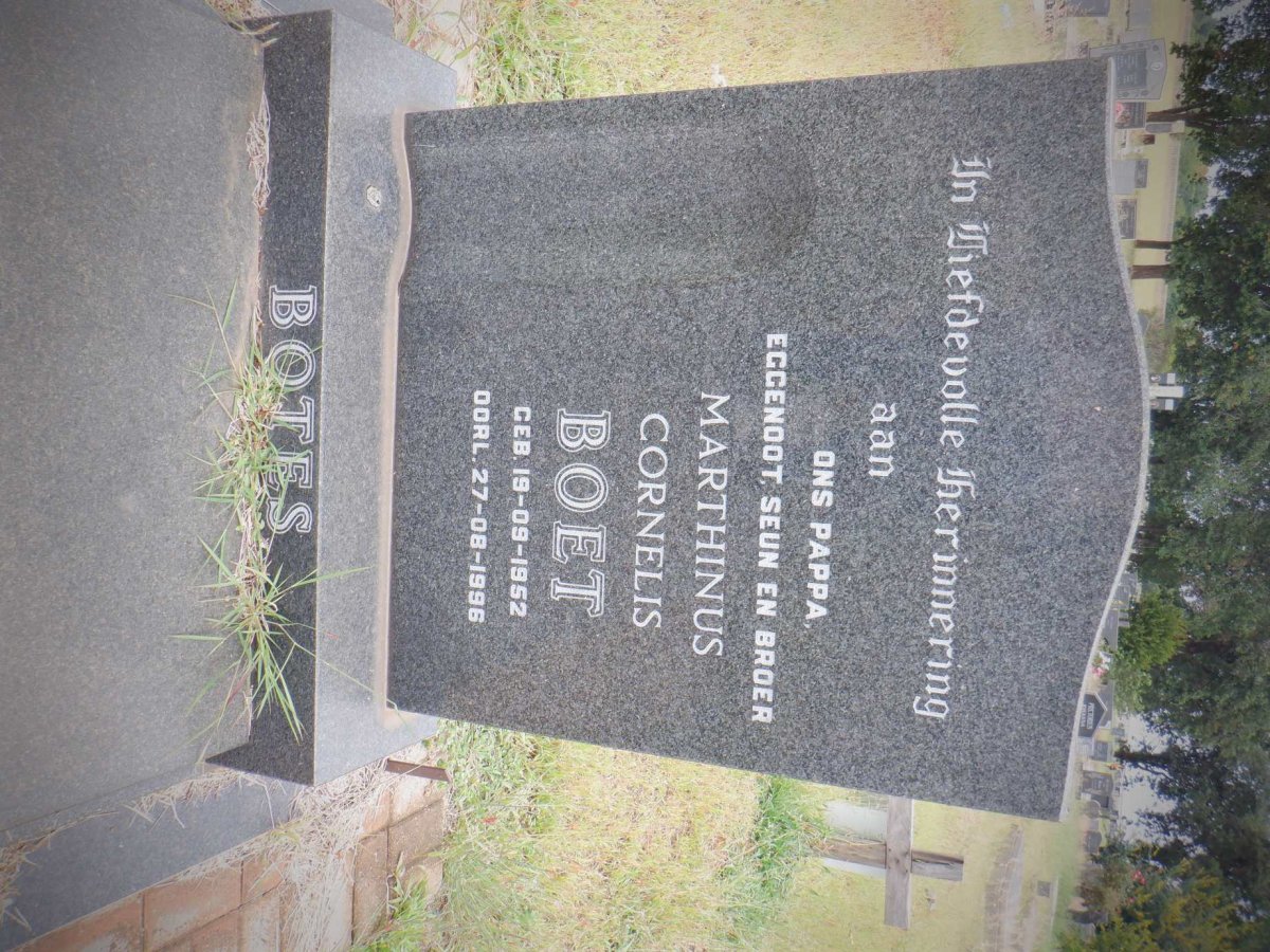 BOTES Marthinus Cornelis 1952-1996