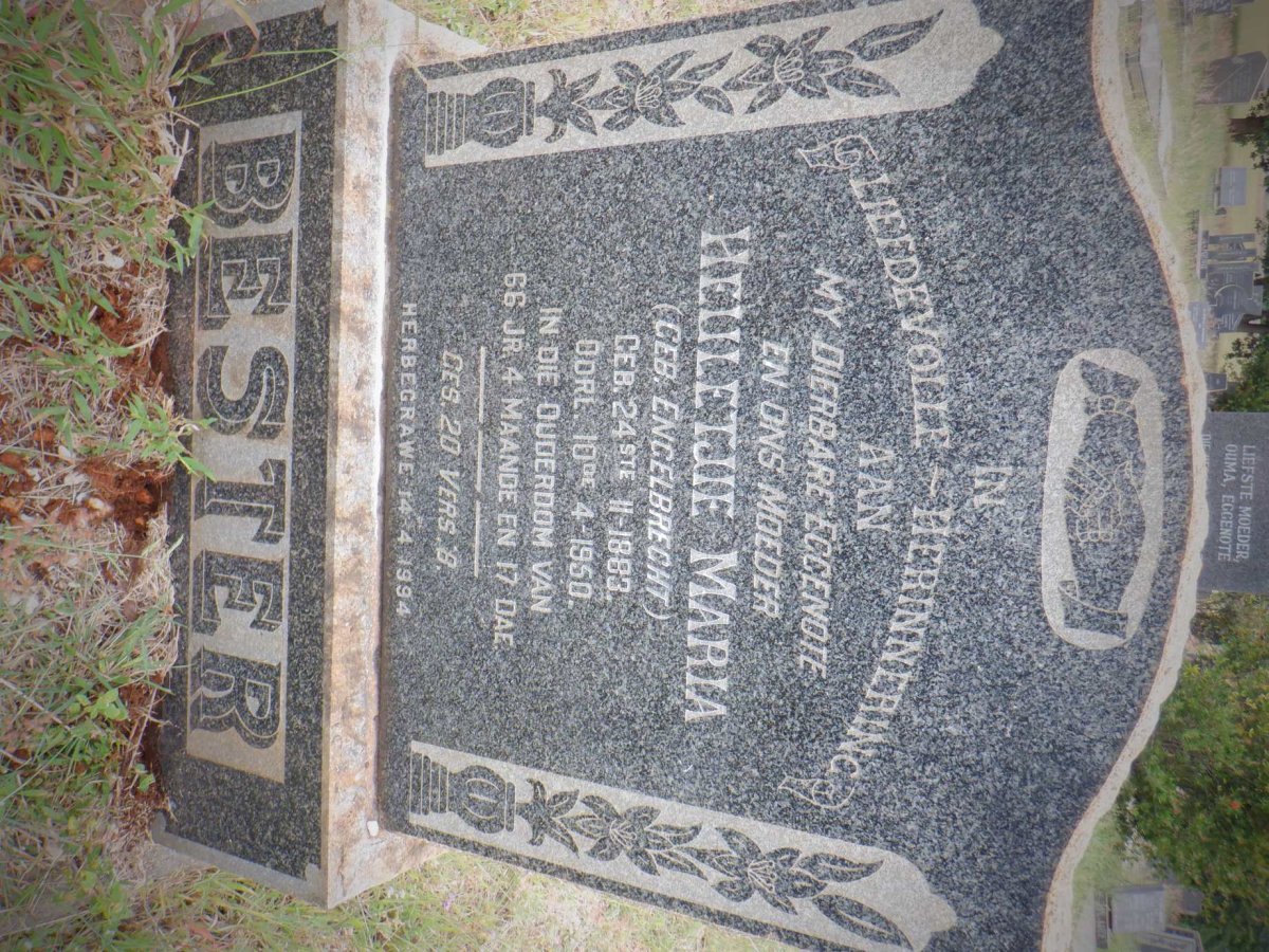 BESTER Heuletjie Maria nee ENGELBRECHT 1883-1950