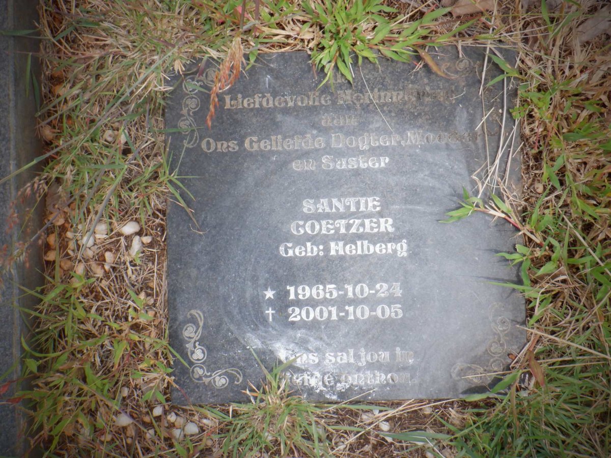 COETZER Santie nee HELBERG 1965-2001