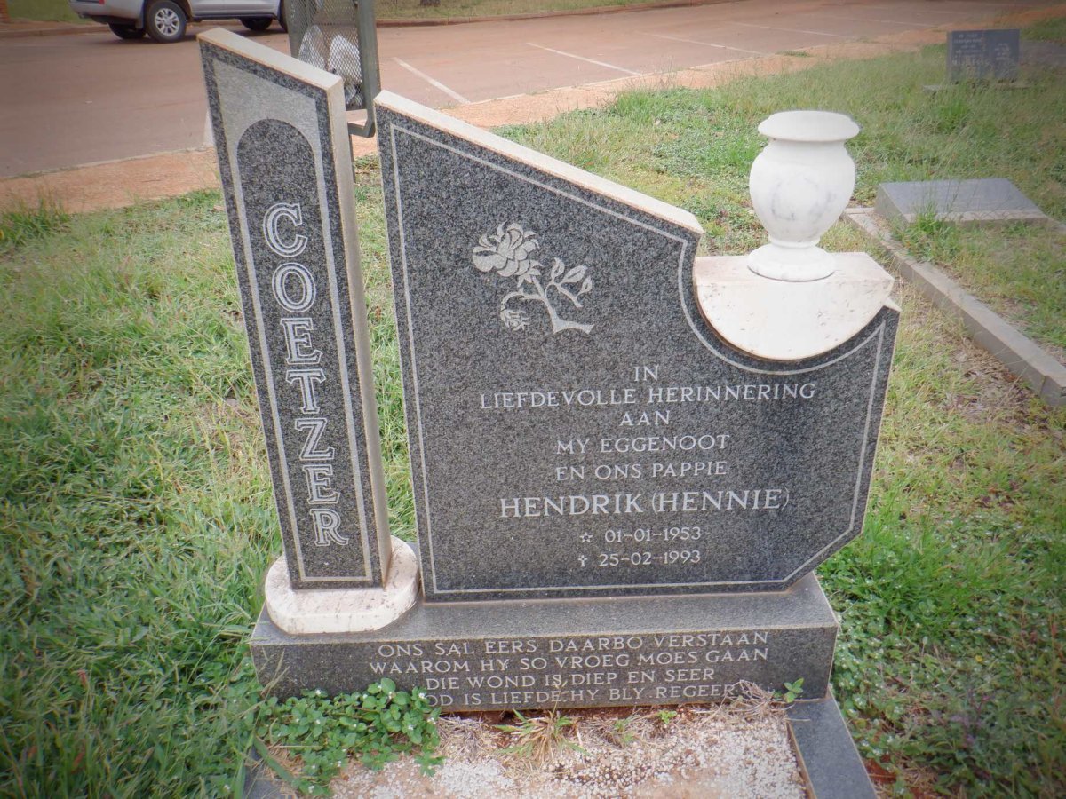 COETZER Hendrik 1953-1993
