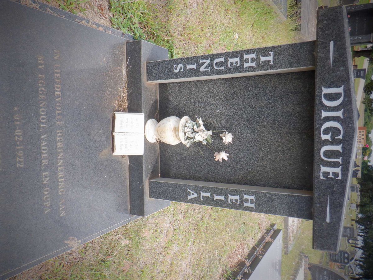 DIGUE Theunis 1922-2000 &amp; Heila 1929-