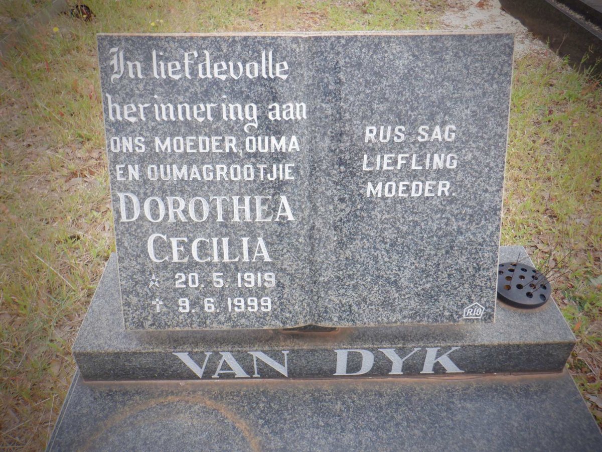 DYK Dorothea Cecilia, van 1919-1999