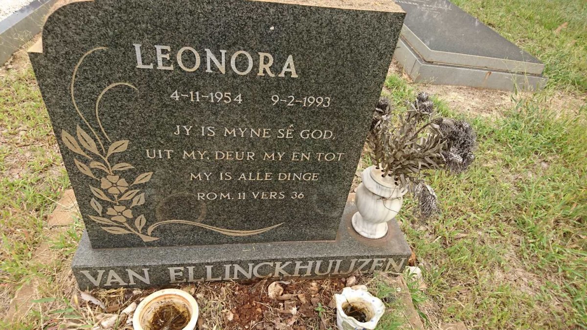 ELLINCKHUIJZEN Leonora, van 1954-1993