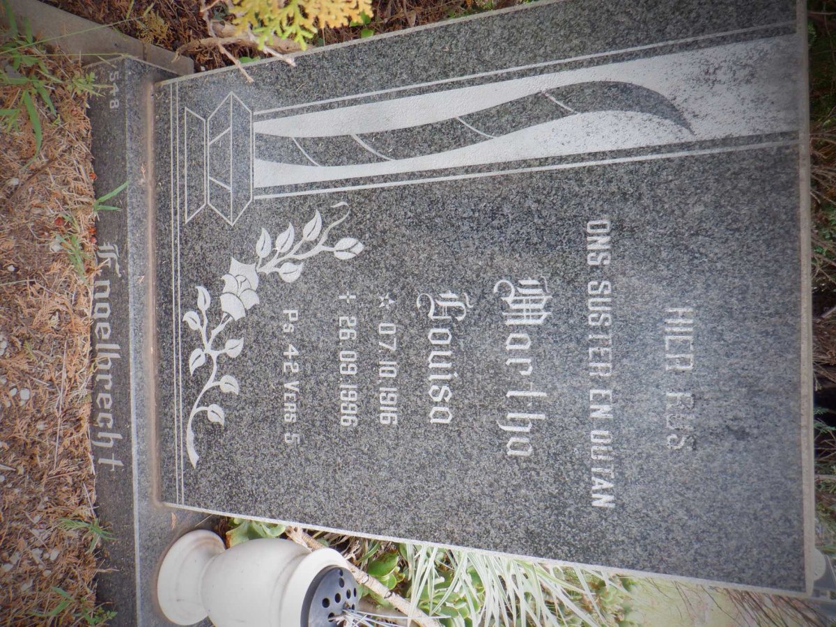 ENGELBRECHT Martha Louisa 1916-1996