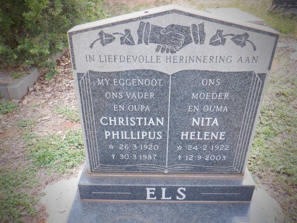 ELS Christian Phillipus 1920-1987 &amp; Nita Helene 1922-2003