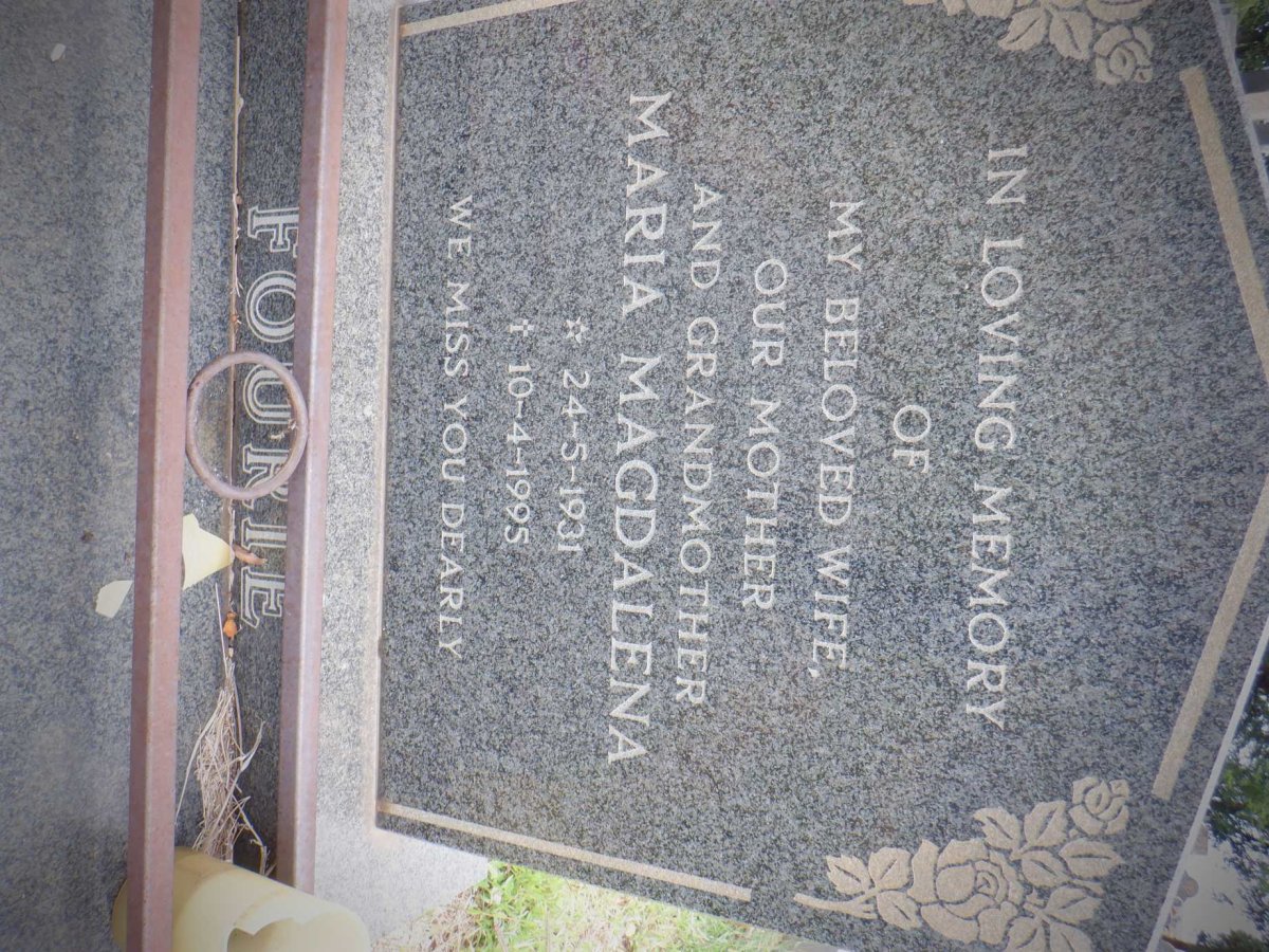 FOURIE Maria Magdalena 1931-1995