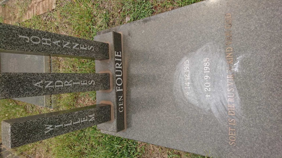 FOURIE Willem Andries Johannes 1915-1988