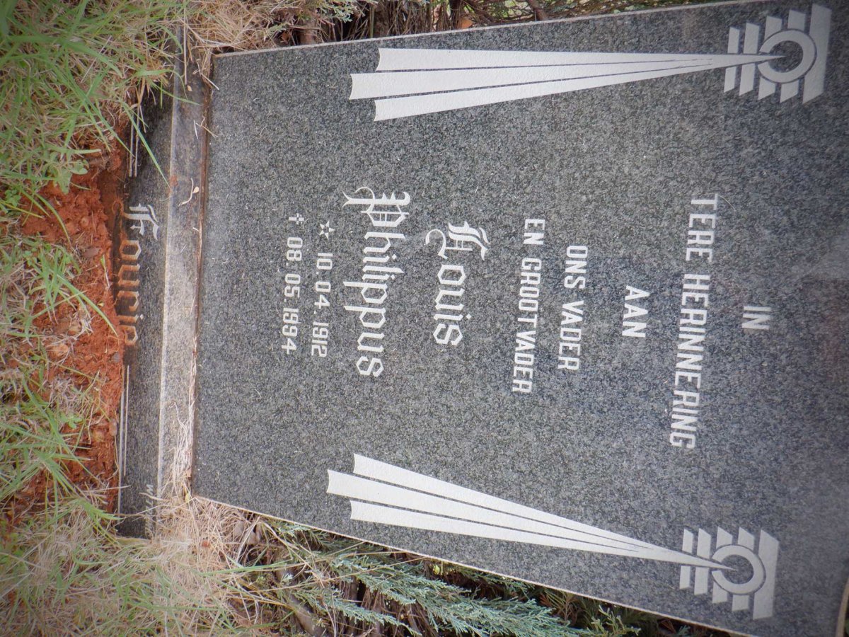 FOURIE Louis Philippus 1912-1994