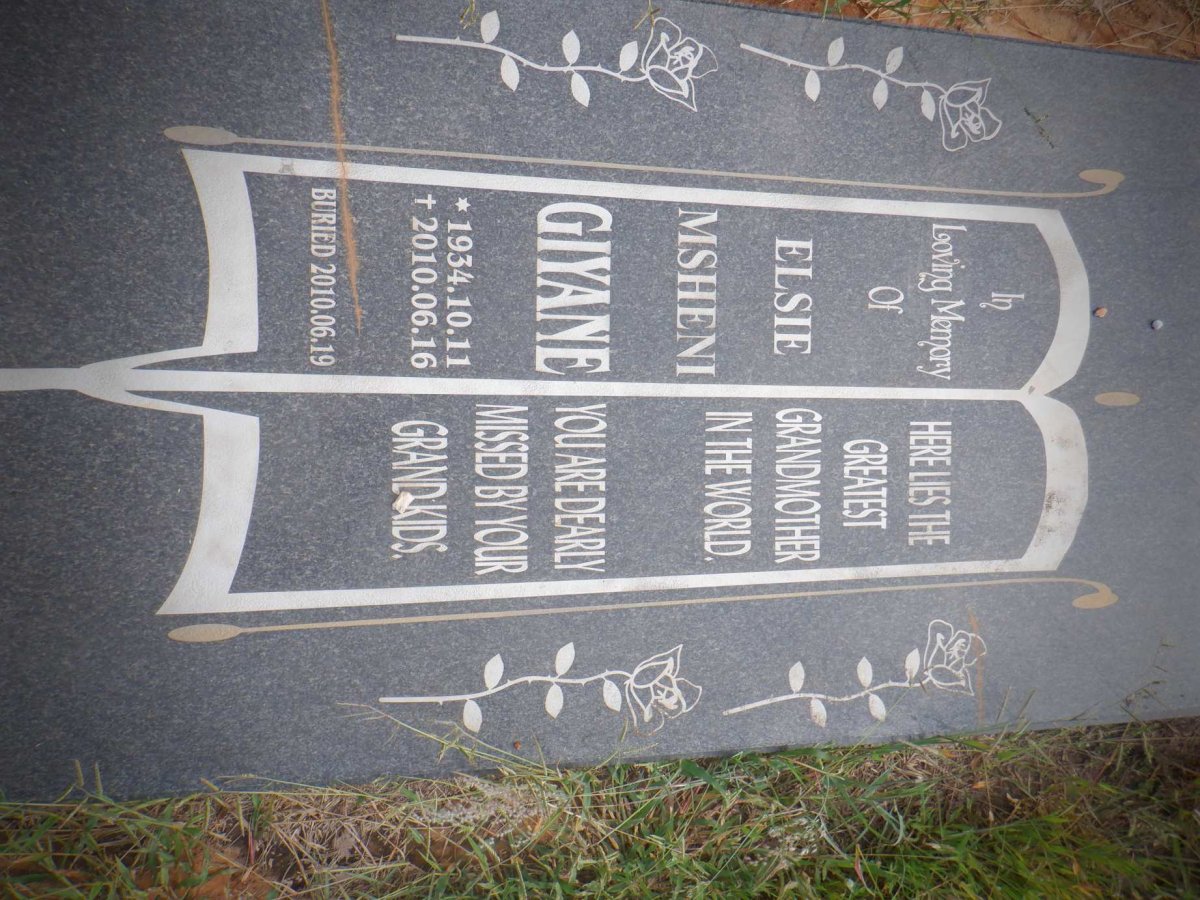 GIYANE Elsie Misheni 1934-2010