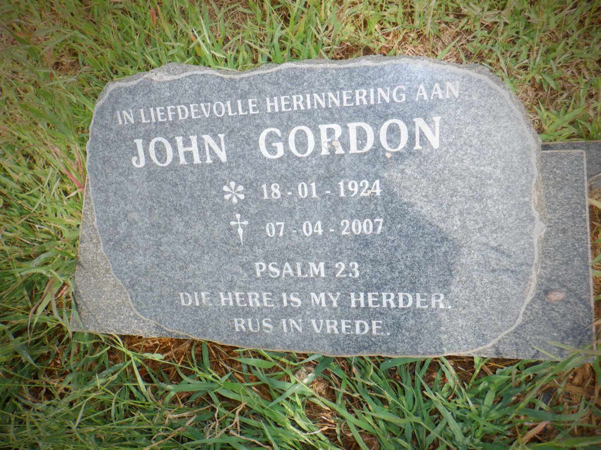 GORDON John 1924-2007