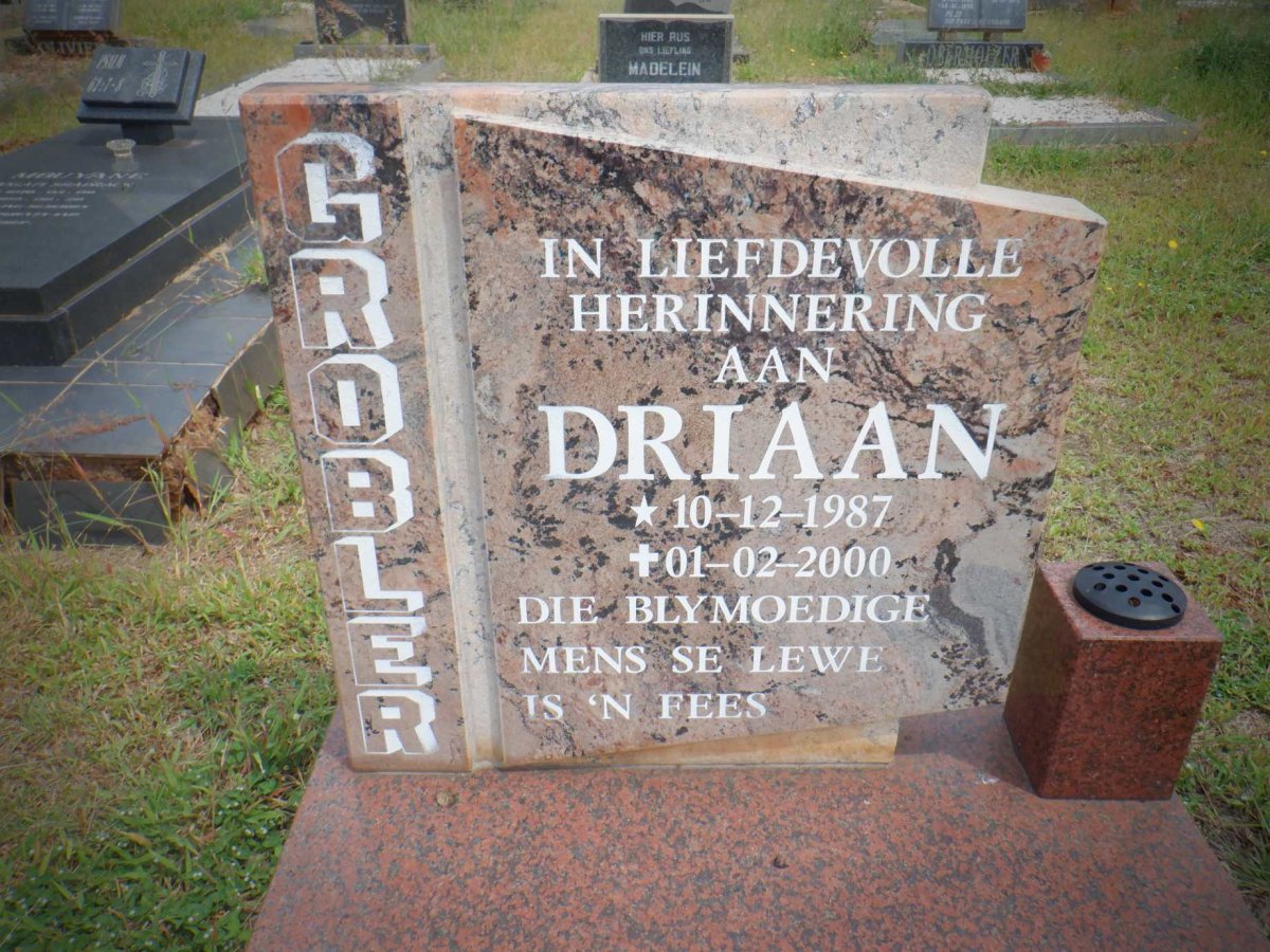 GROBLER Driaan 1987-2000