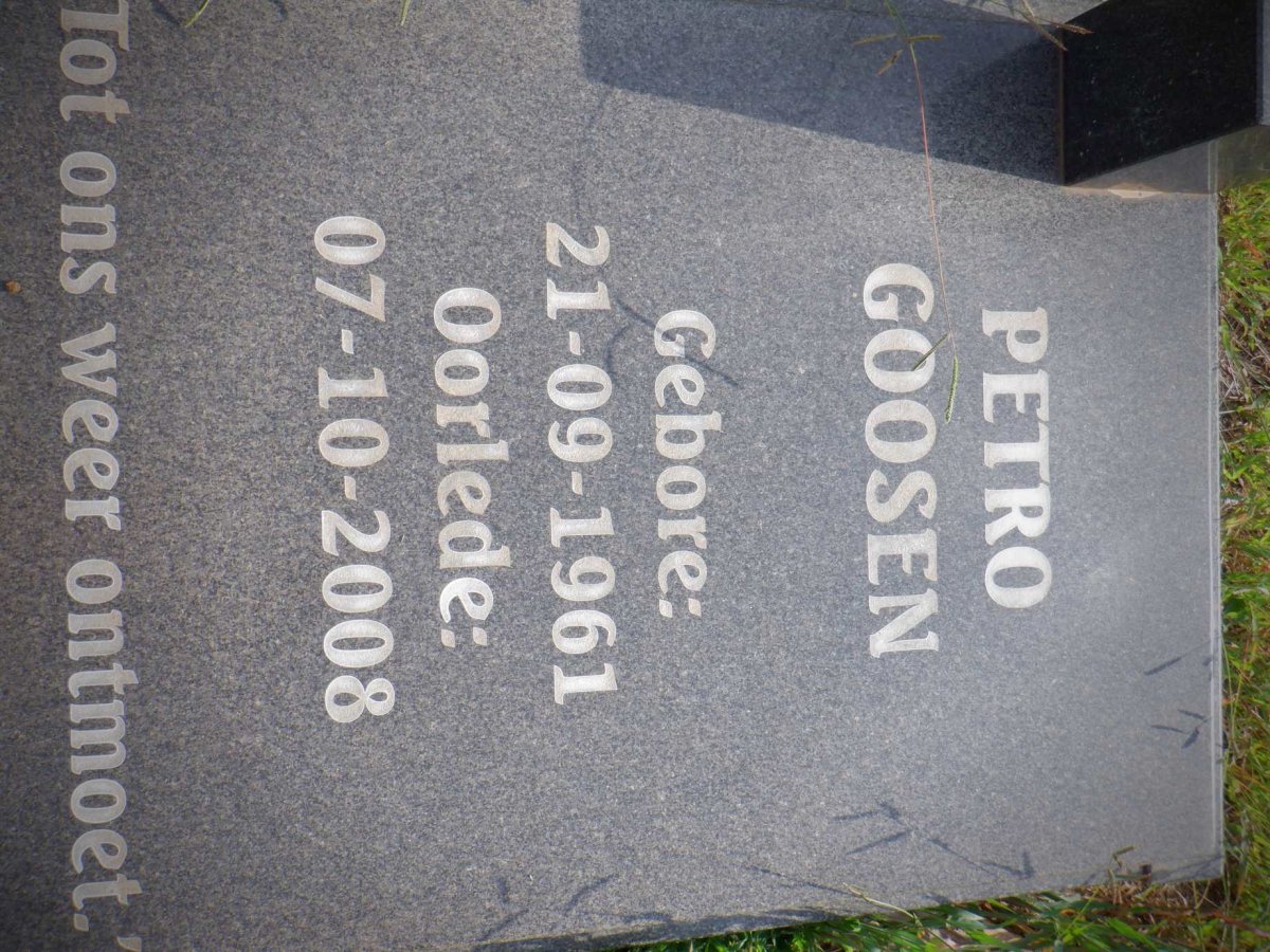 GOOSEN Petro 1961-2008