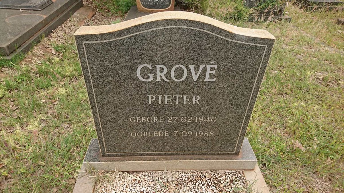 GROVE Pieter 1940-1988