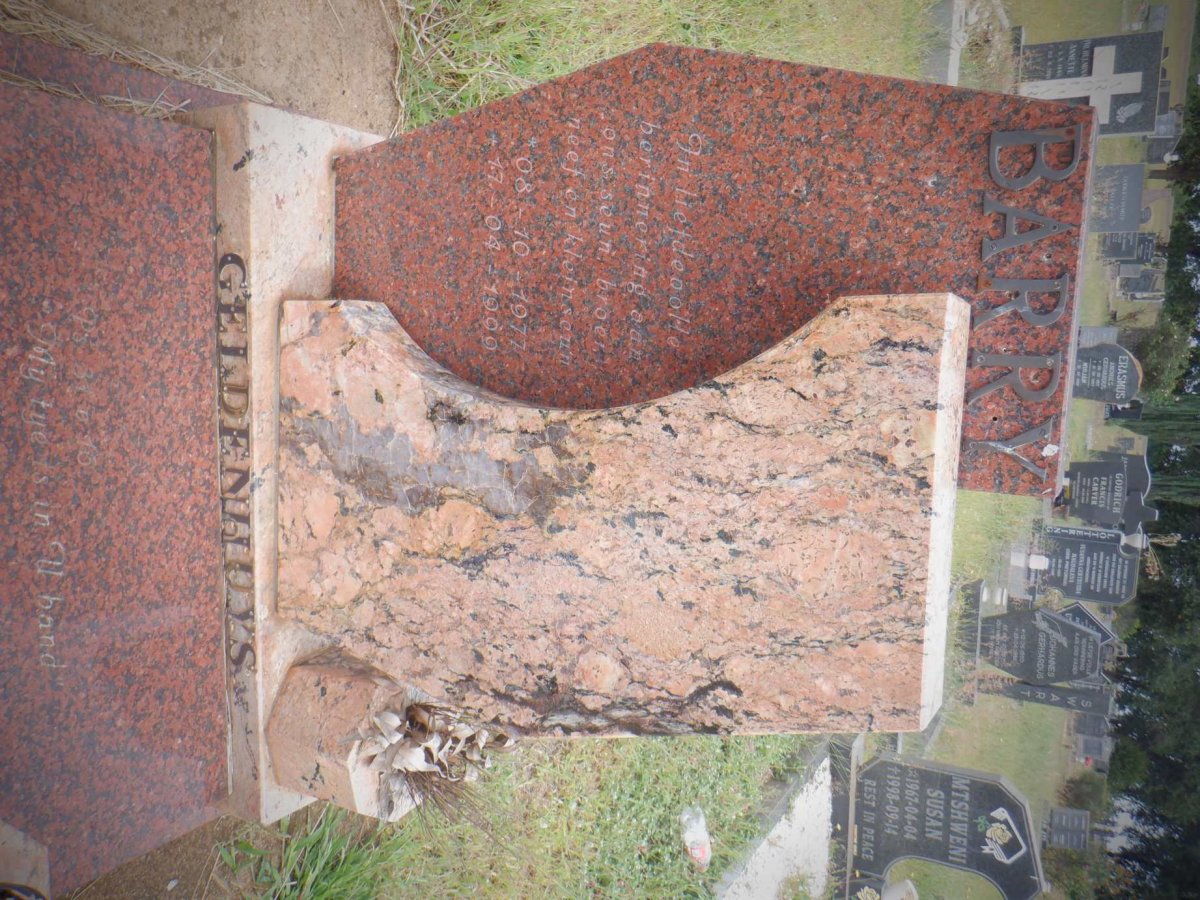 GELDENHUYS Barry 1977-1999