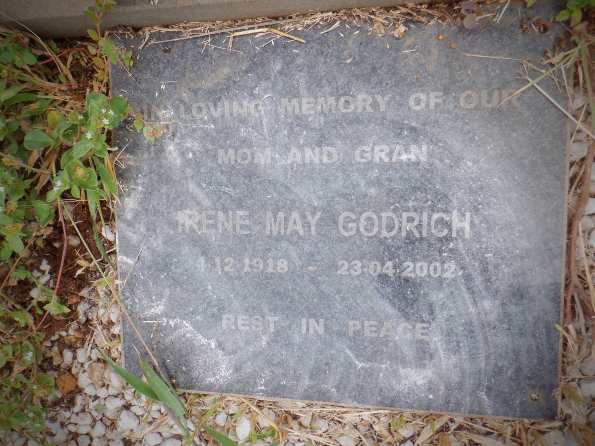 GODRICH Irene May 1918-2002