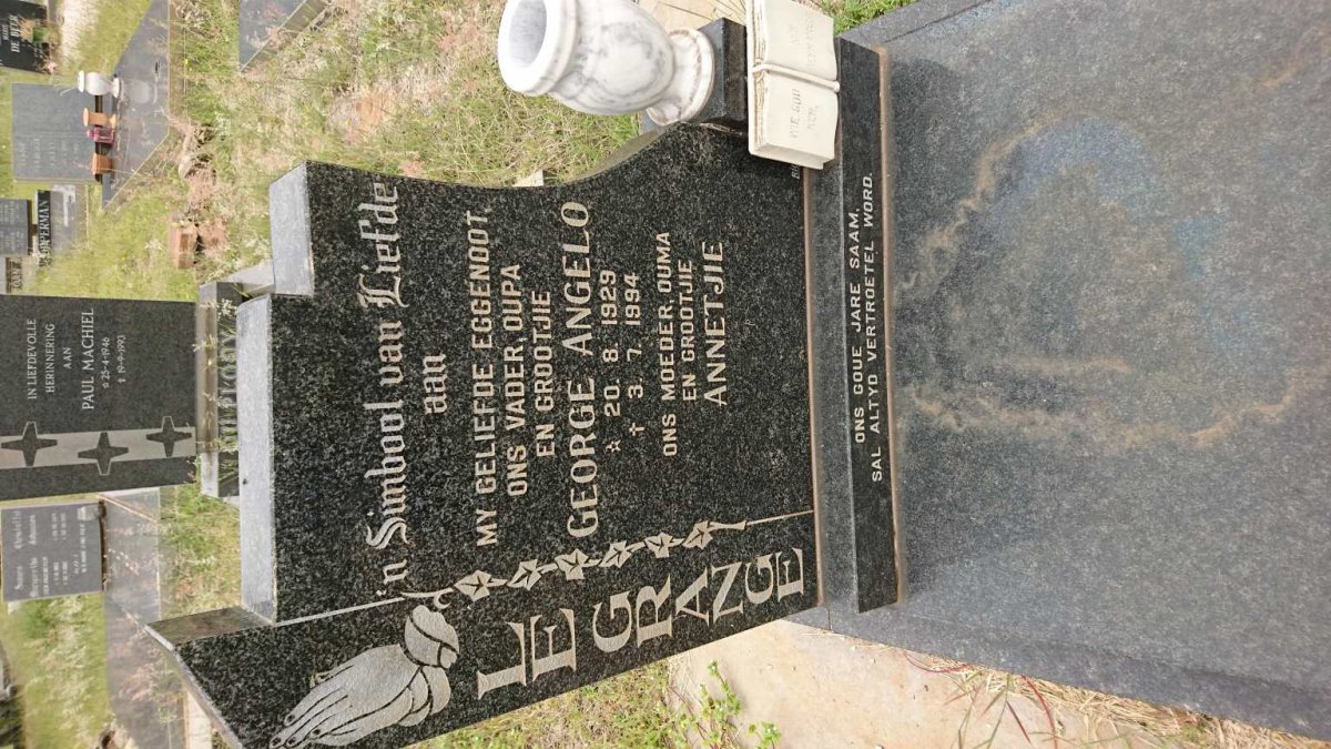 GRANGE George Angelo, le 1929-1994