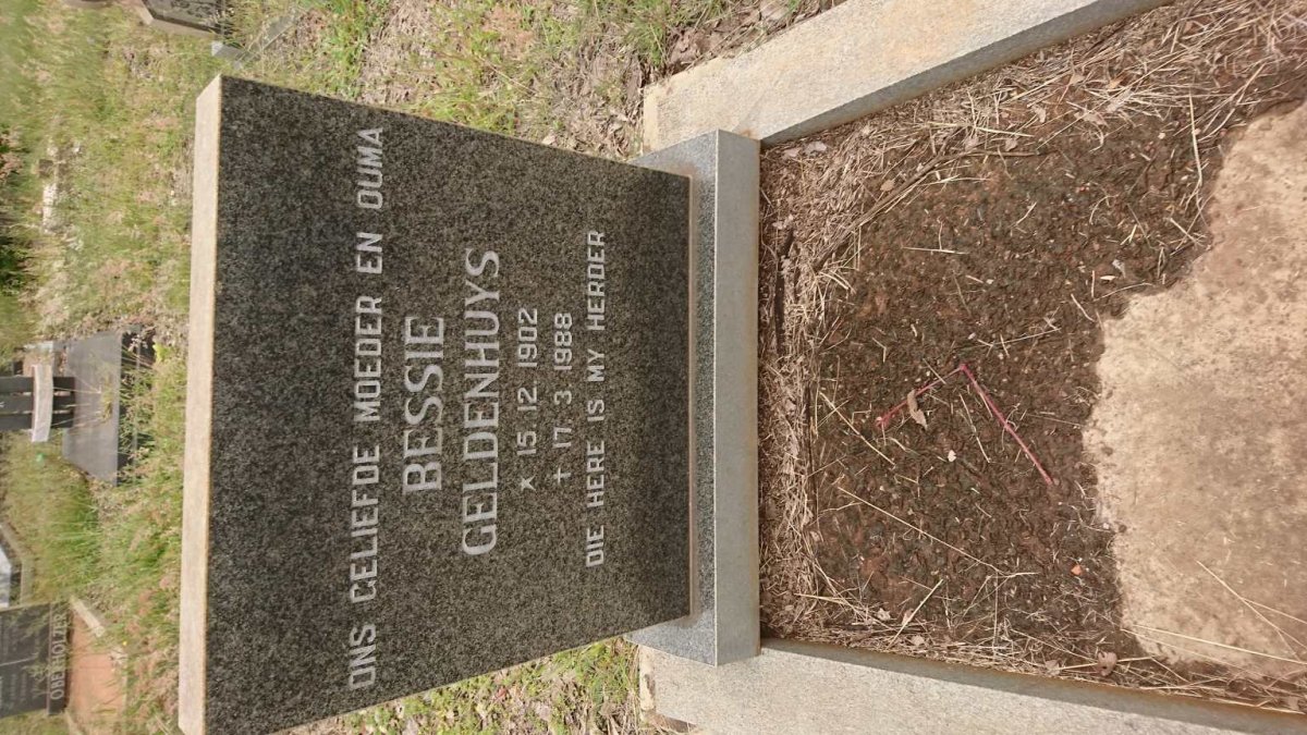 GELDENHUYS Bessie 1902-1988