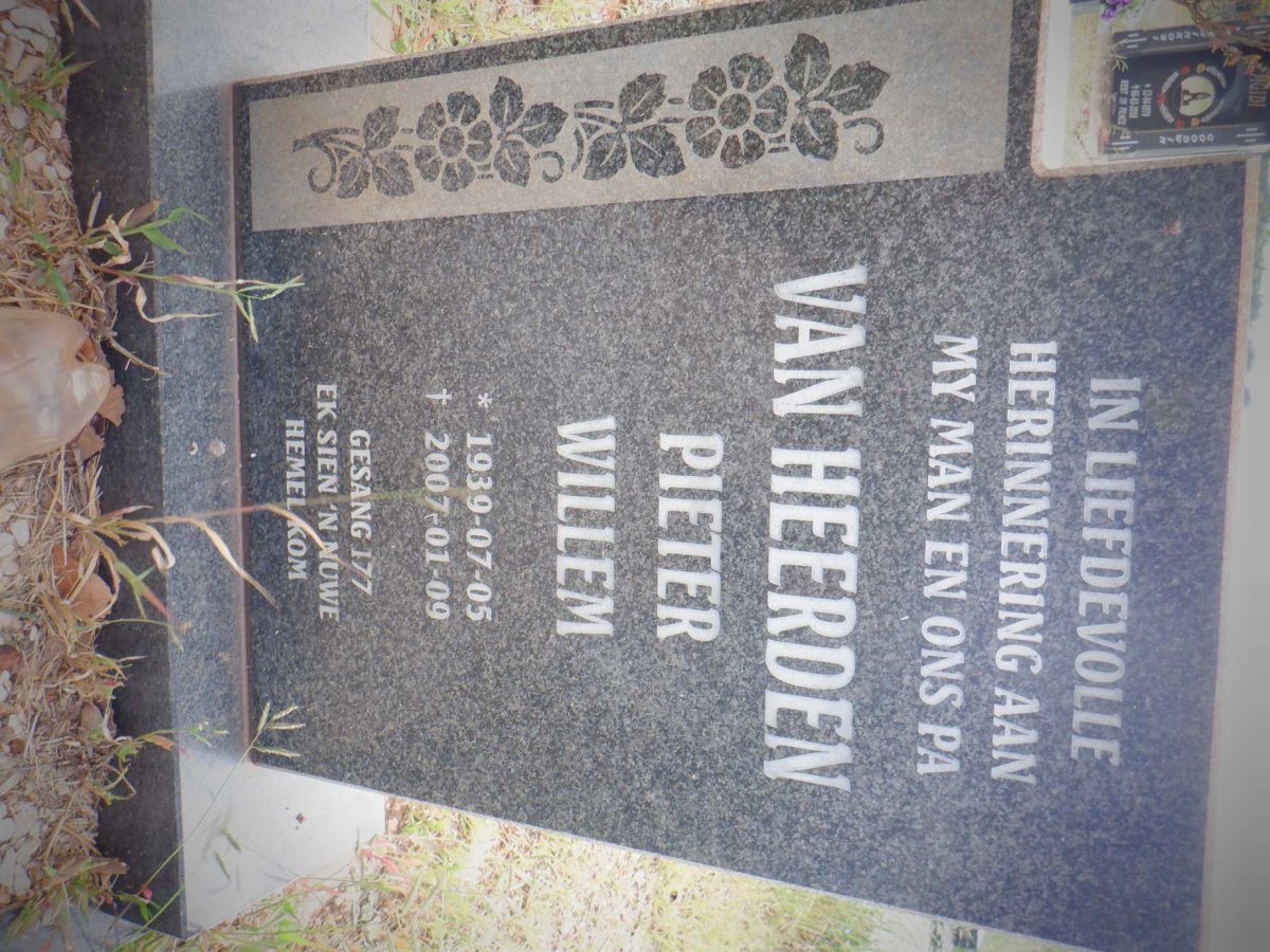 HEERDEN Pieter Willem, van 1939-2007