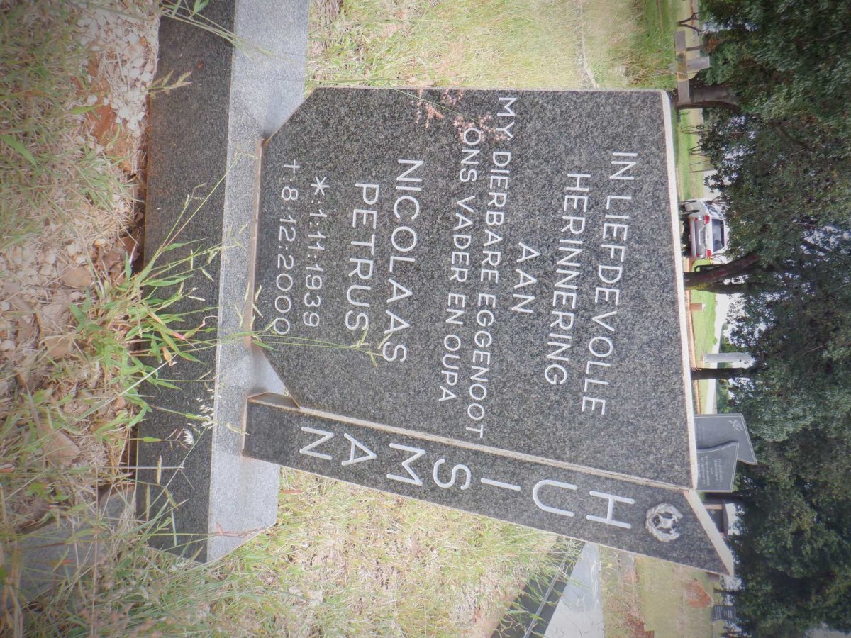 HUISMAN Nicolaas Petrus 1939-2000