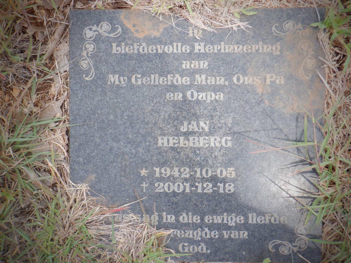 HELBERG Jan 1942-2001