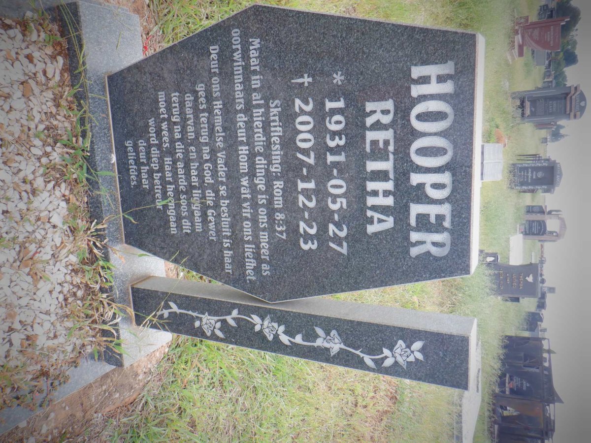 HOOPER Retha 1931-2007
