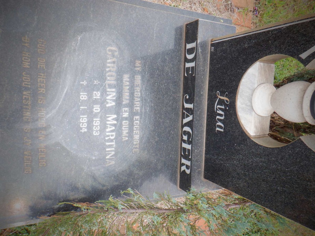JAGER Carolina Martina, de 1933-1994