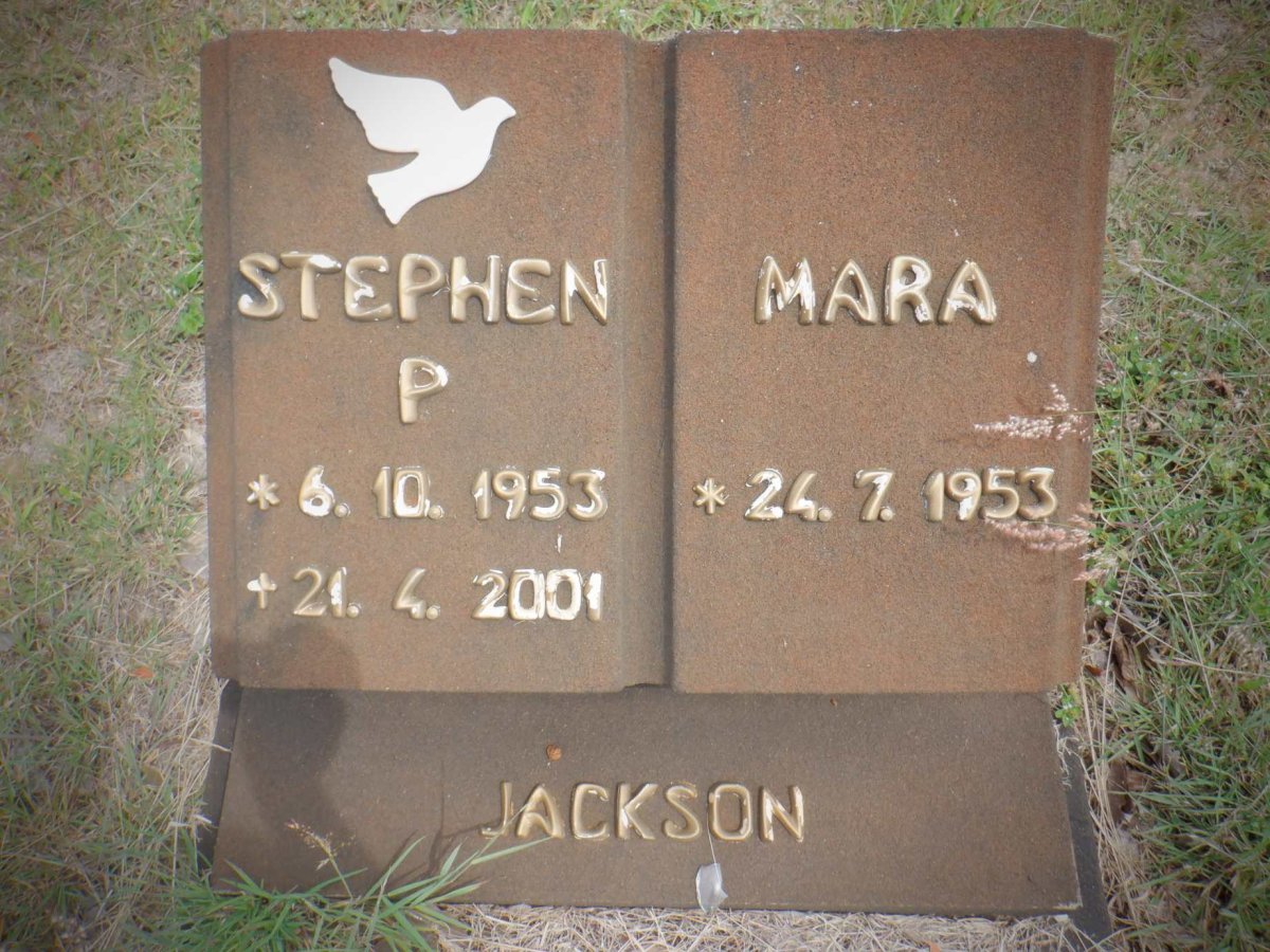 JACKSON Stephen P. 1953-2001 &amp; Mara 1953-