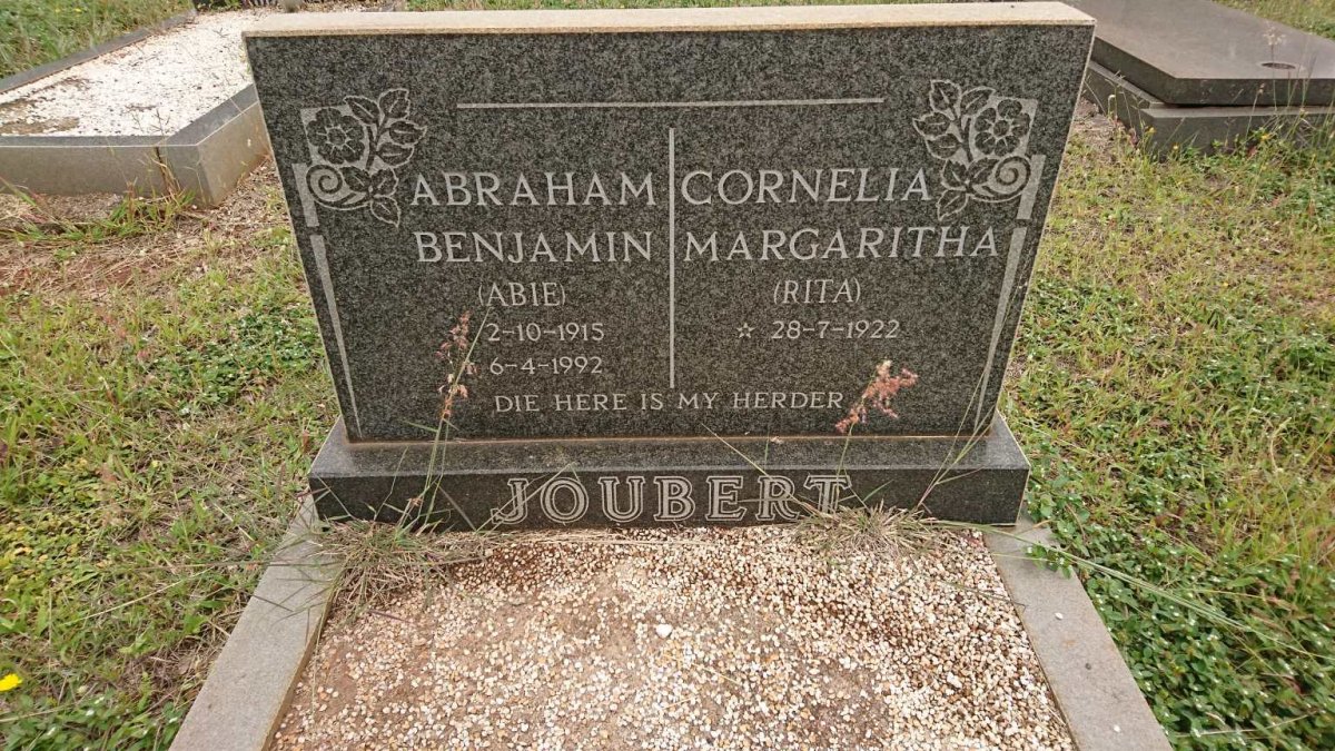 JOUBERT Abraham Benjamin 1915-1992 &amp; Cornelia Margaritha 1922-